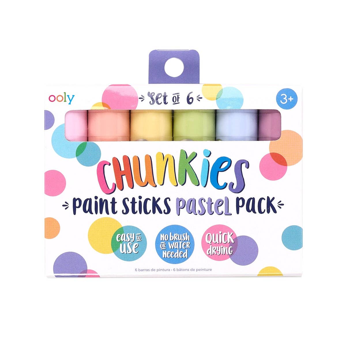 OOLY - Wholesale Paint set - Chunkies: Paint Sticks Pastel Pack (Set of 6)
