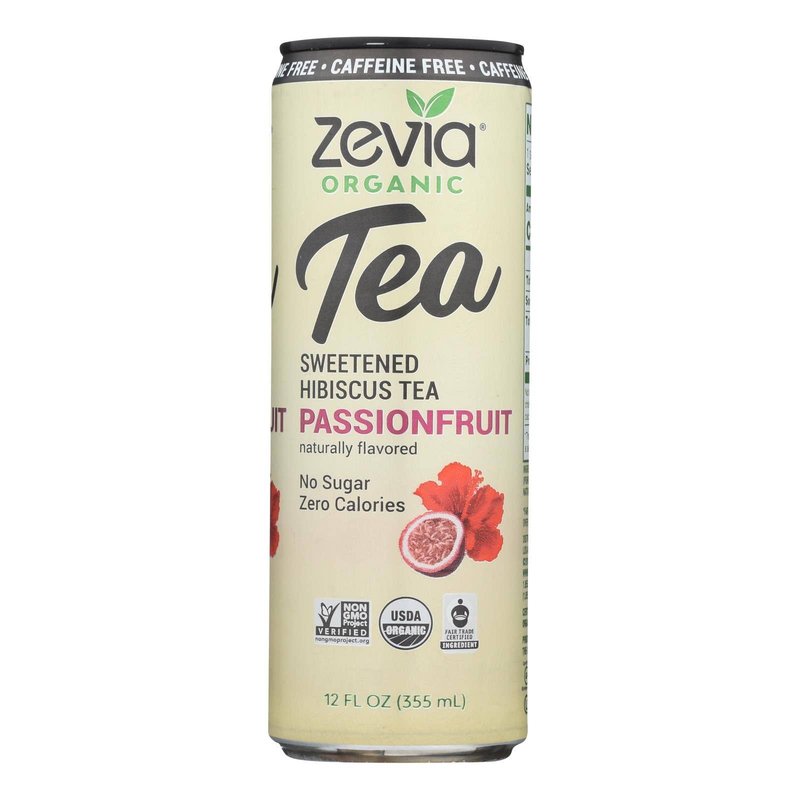 Everyday Supply Co - Wholesale Iced Tea - Zevia - Tea Hibscs Pssnfrt Cf - Case Of 12 - 12 Fz0