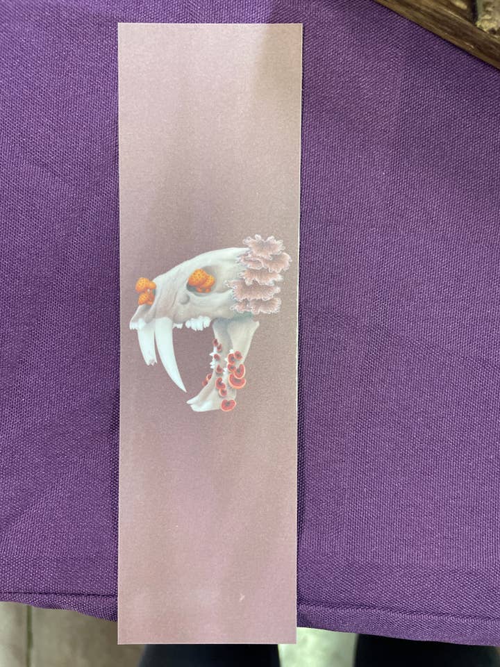 Fungal Sabertooth Skull - Bookmarks for wholesale by Two Twisted Dragons