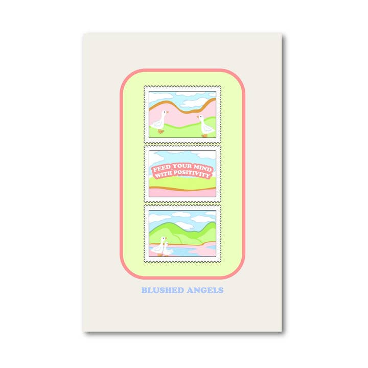 Duck Painting Stamps Art Print Poster | Pinterest Poster, Pastel Painting, Danish Pastel Poster, Danish Pastel Wall Art, Prints Wall Art for wholesale by Blushed Angels