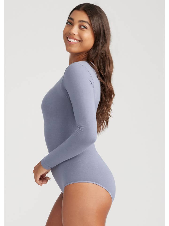 Yummie - Wholesale Bodysuit - Women's - Long Sleeve Shaping Bodysuit - 360Sculptâ„¢ Cotton