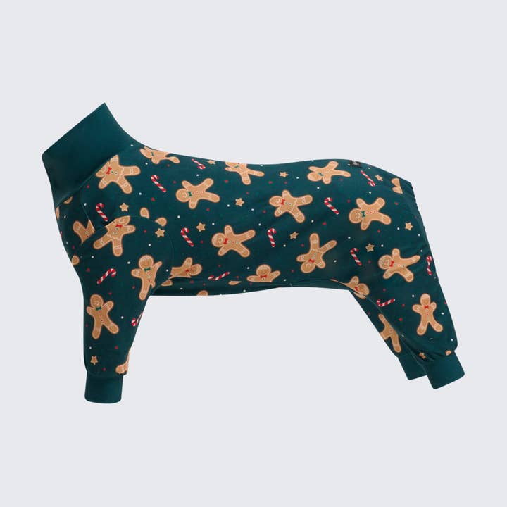 Spark Paws - Wholesale Pet Pajamas - Dog - Dog Christmas Pajama - Gingerbread Man