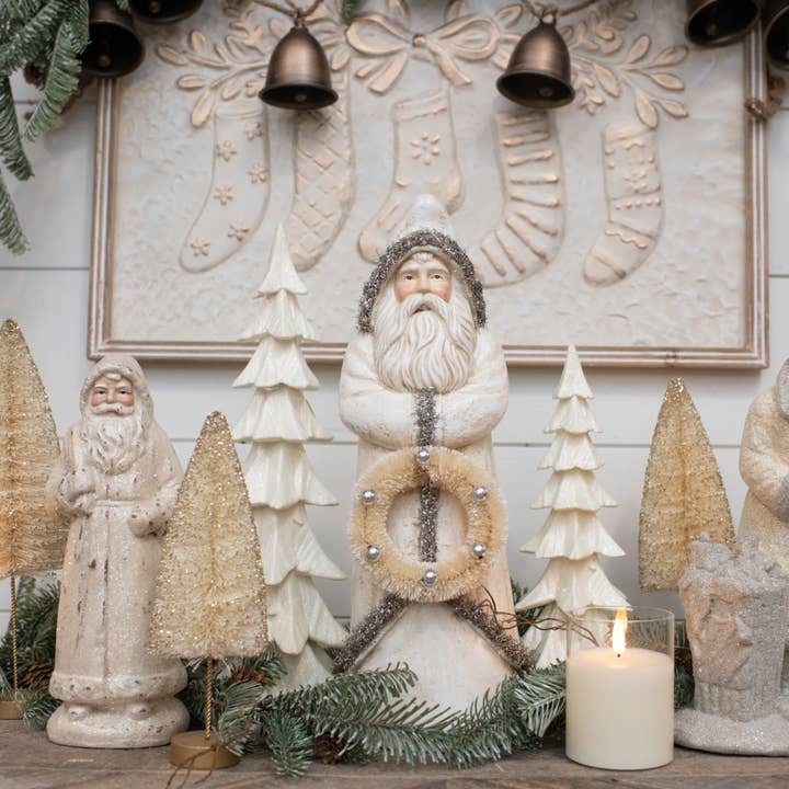 Ragon House - Wholesale Christmas Decoration - 16" ANTIQUED SILVER BELSNICKLE2