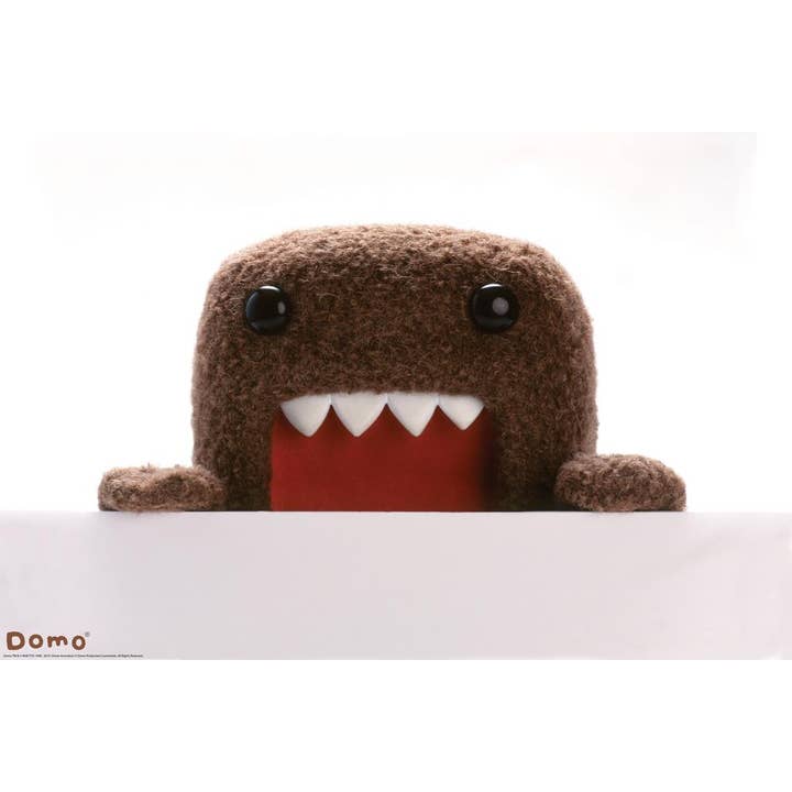 Domo Peeking Plush Funny Cute Wall Art for wholesale by Gotham Gifts