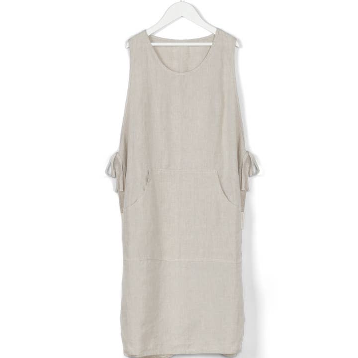 confetti mill - Wholesale Apron - Linen Gardener Apron - Oatmeal6