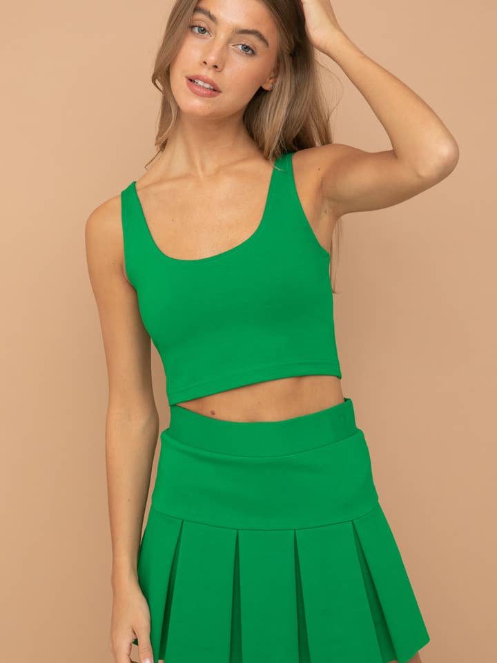 SUPER STRETCHY PONTE MINI TENNIS SKIRT(ST#FRSK1126N) for wholesale by freeme