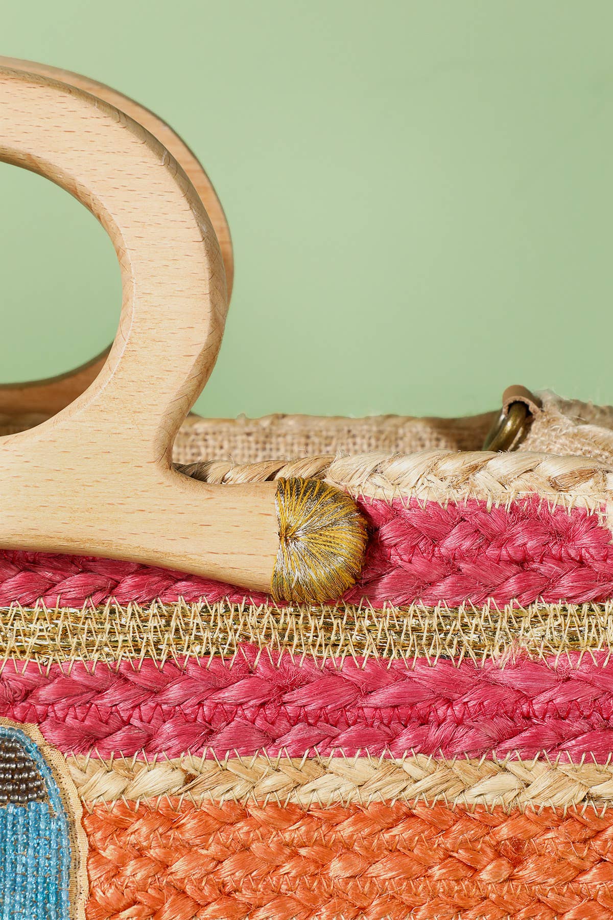 Azure hamsa Azure-hamsa Jute Tote Bag for wholesale on Faire9