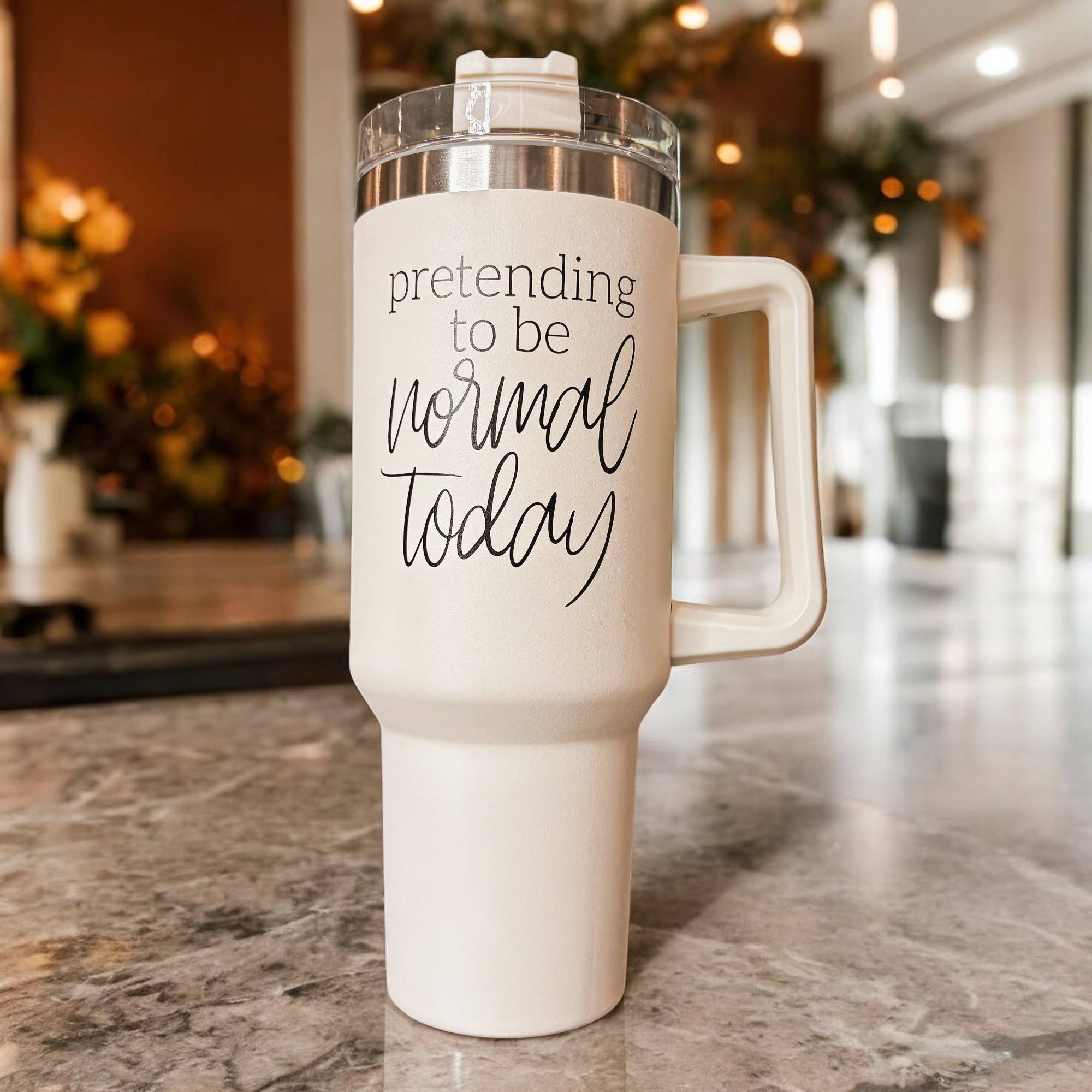 Gia Roma - Wholesale Insulated Mug/Tumbler - Sweater Weather Cream 40 oz Travel Tumbler, Fall Home & Gift59