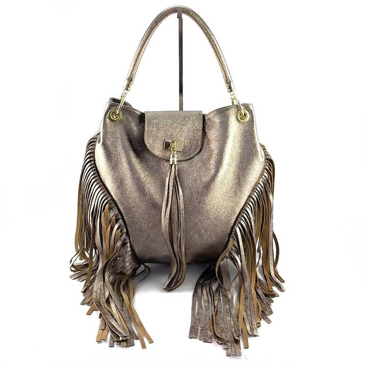 MILANO AMOUR - Wholesale Tote Bag - Women's - DOROTHEA LAMINATO FRANGE TOTE BAG4