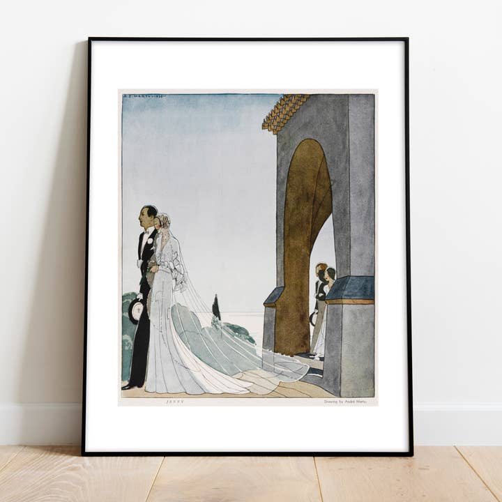 Star Editions - Vendita all'ingrosso Stampa artistica - A.E Marty-1920, Jenny, disegno di Andre Marty. - Stampa artistica1
