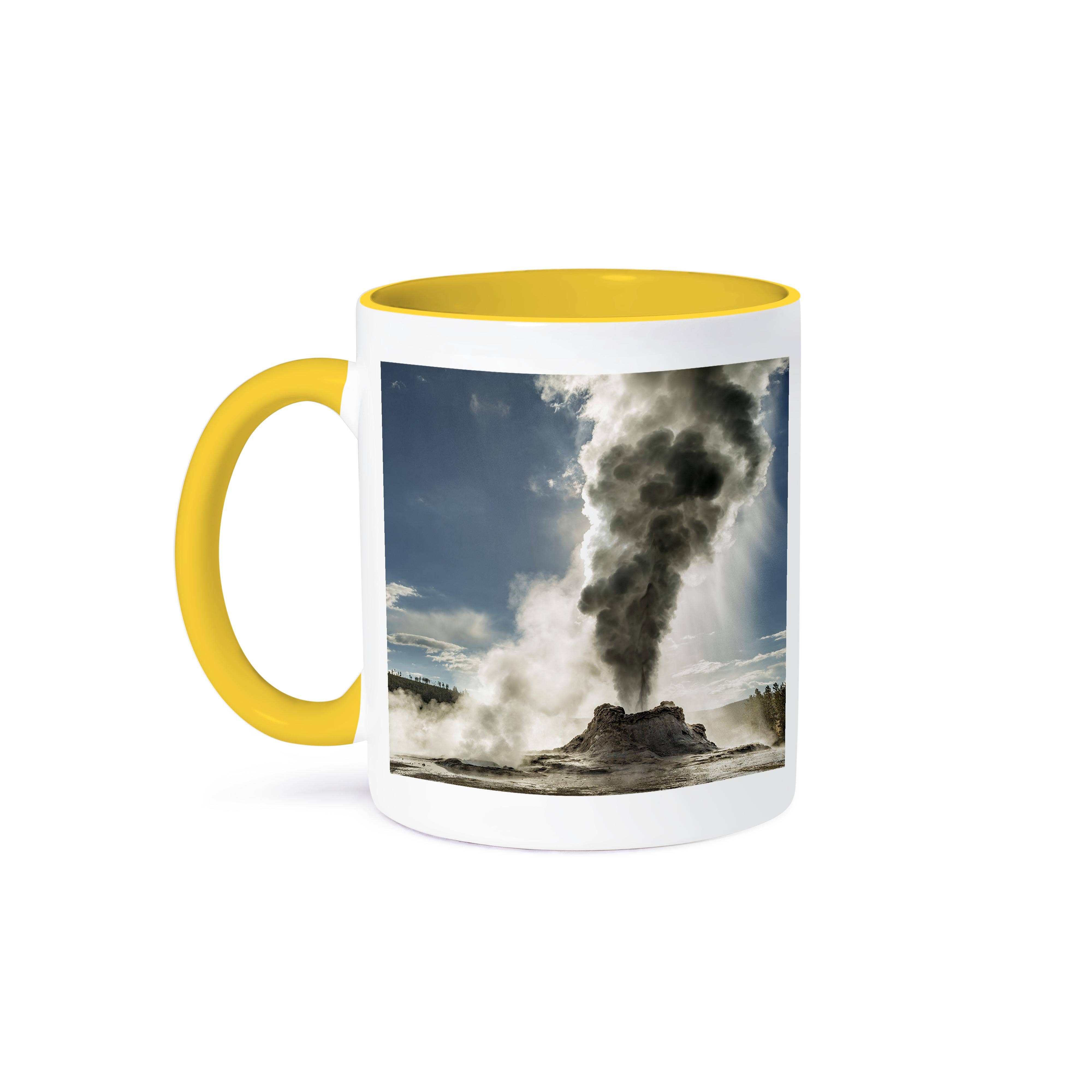3dRose - Wholesale Coffee Mug - 3dRose, Castle Geyser erupting, Upper Geyser Basin, Yellowstone NP, Wyoming, Mug0