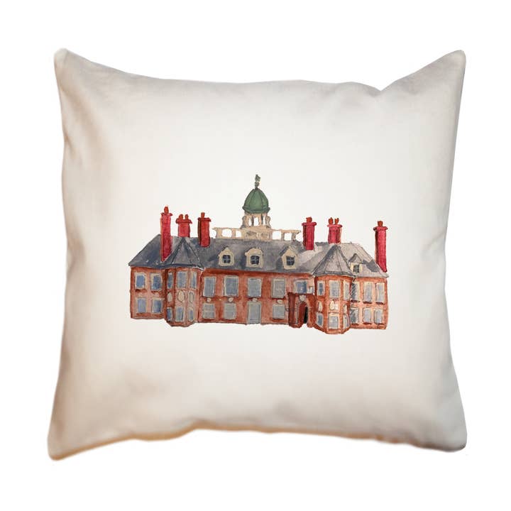 Almofada quadrada colina castelo por atacado de Tina Labadini Designs