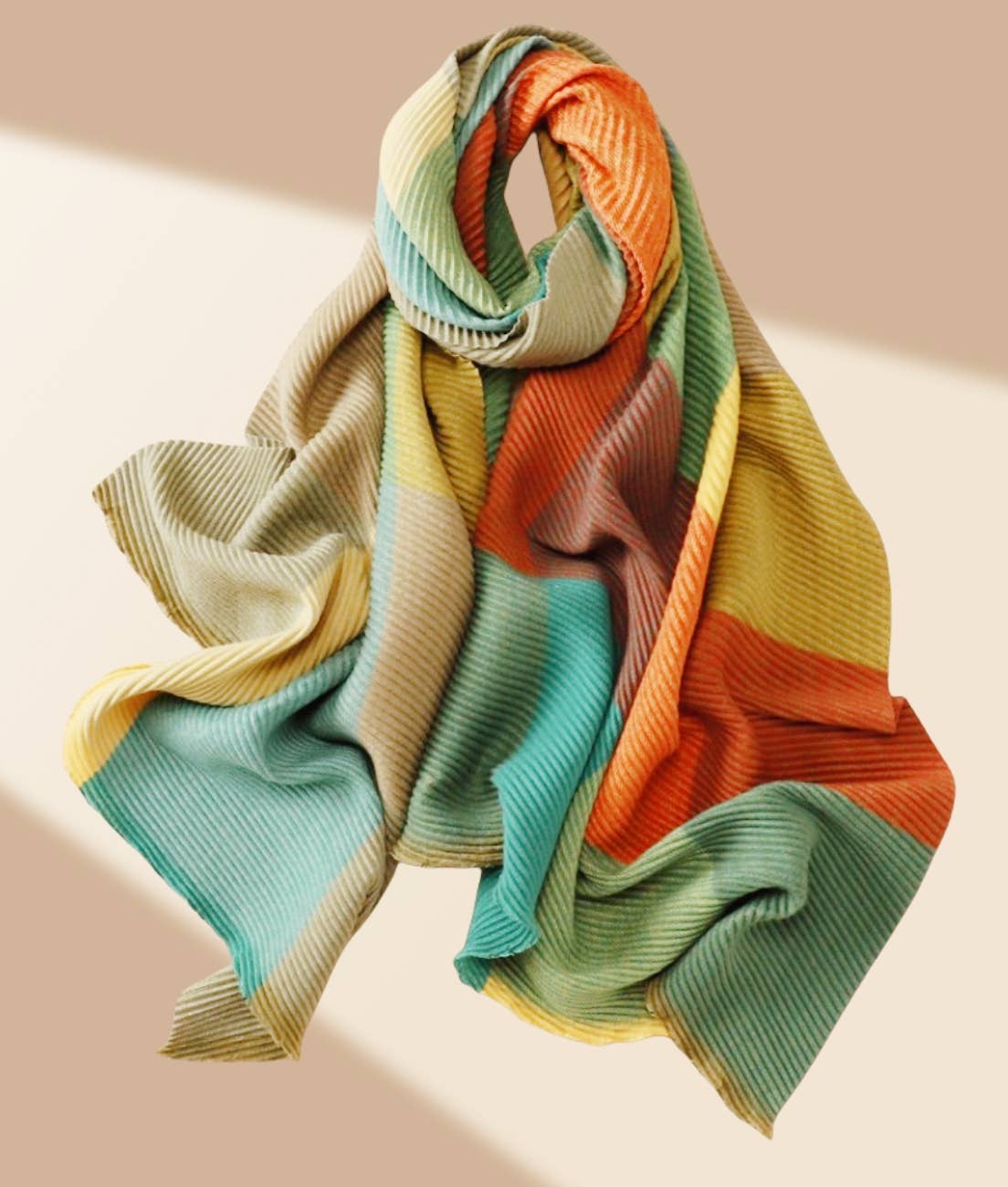 JC Sunny Fashion – wholesale Halsduk - Dam – JC021032 Lyxig 3D-texturerad skrynklig scarf9