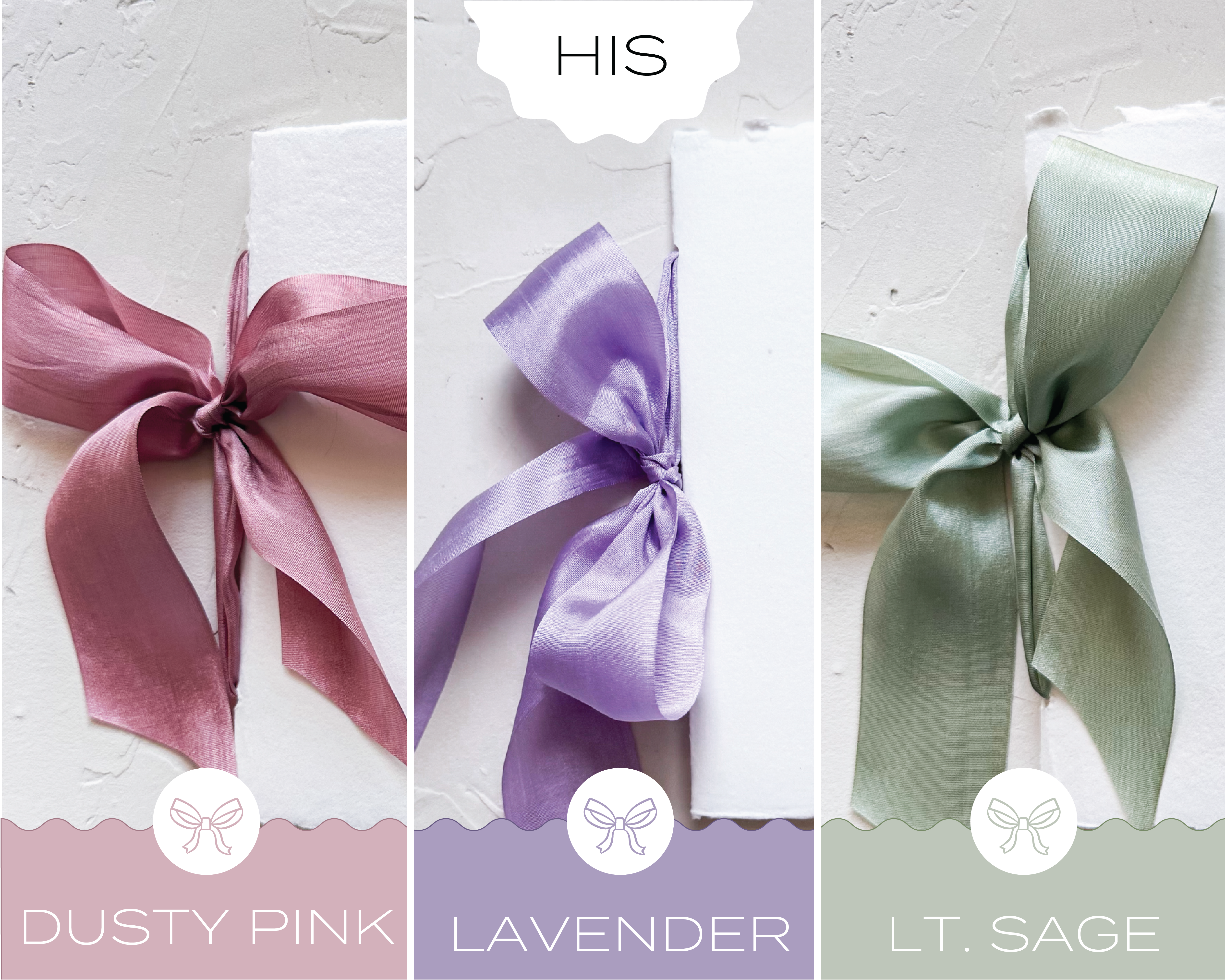 Knapp Design Co. - Wholesale Journal/Diary - HIS Wedding Vow Booklet - White handmade paper w/silk ribbon3