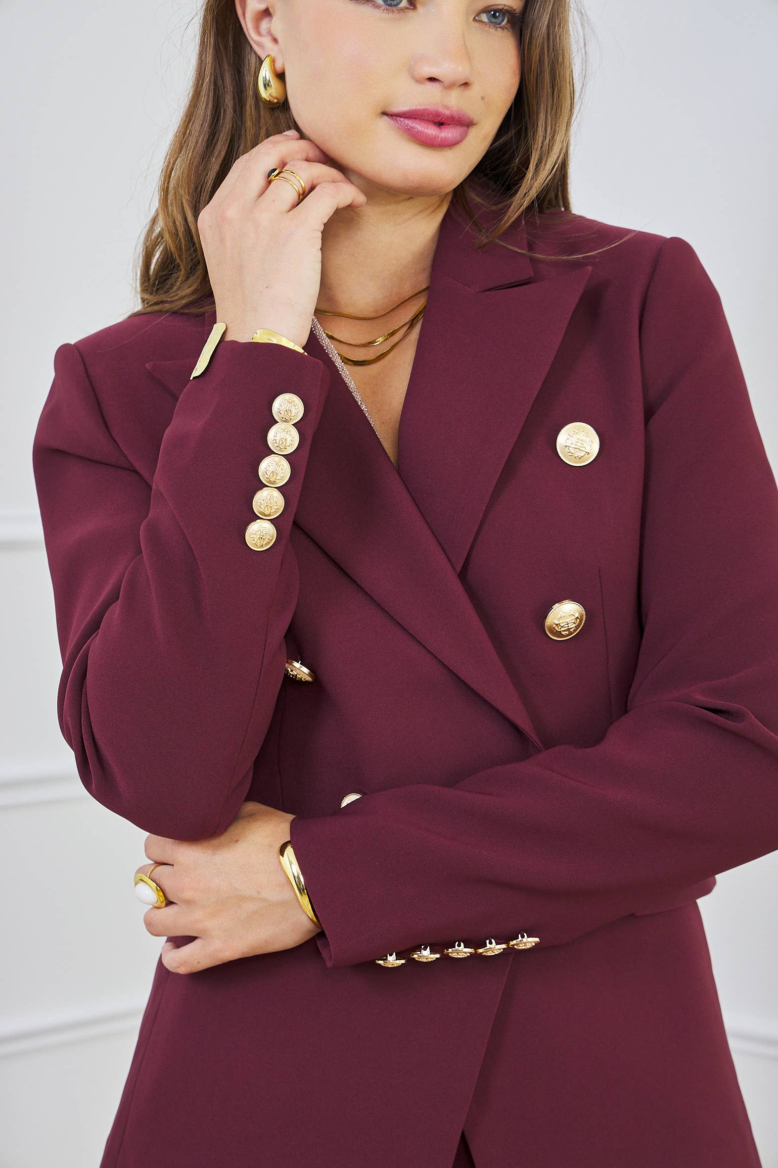 LULUMARY – Engroshandel Jakke - Dame – Dobbeltknapjakke V19555