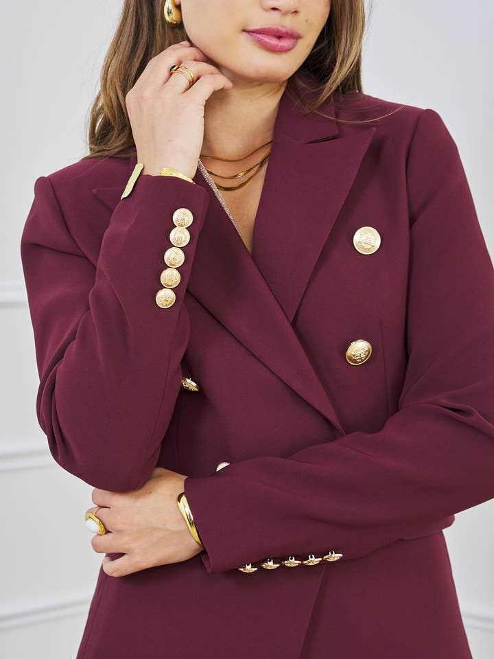 LULUMARY - Wholesale Jacket - Women's - Double-breasted jacket V19555