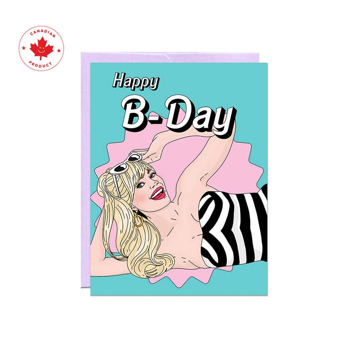 Party Mountain Paper co. - Wholesale Birthday Card - Happy B-Day | Last Chance