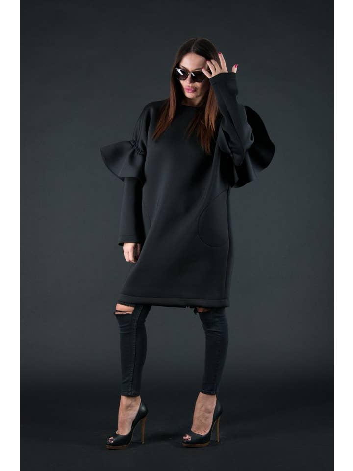 EUG fashion - Wholesale Dress - Women's - Winter Neoprene Dress ESTER5