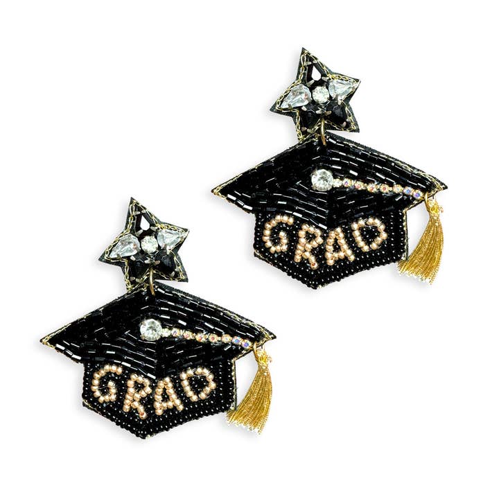 Viv&Lou - Wholesale Dangle Earrings - Change the World Grad Earrings