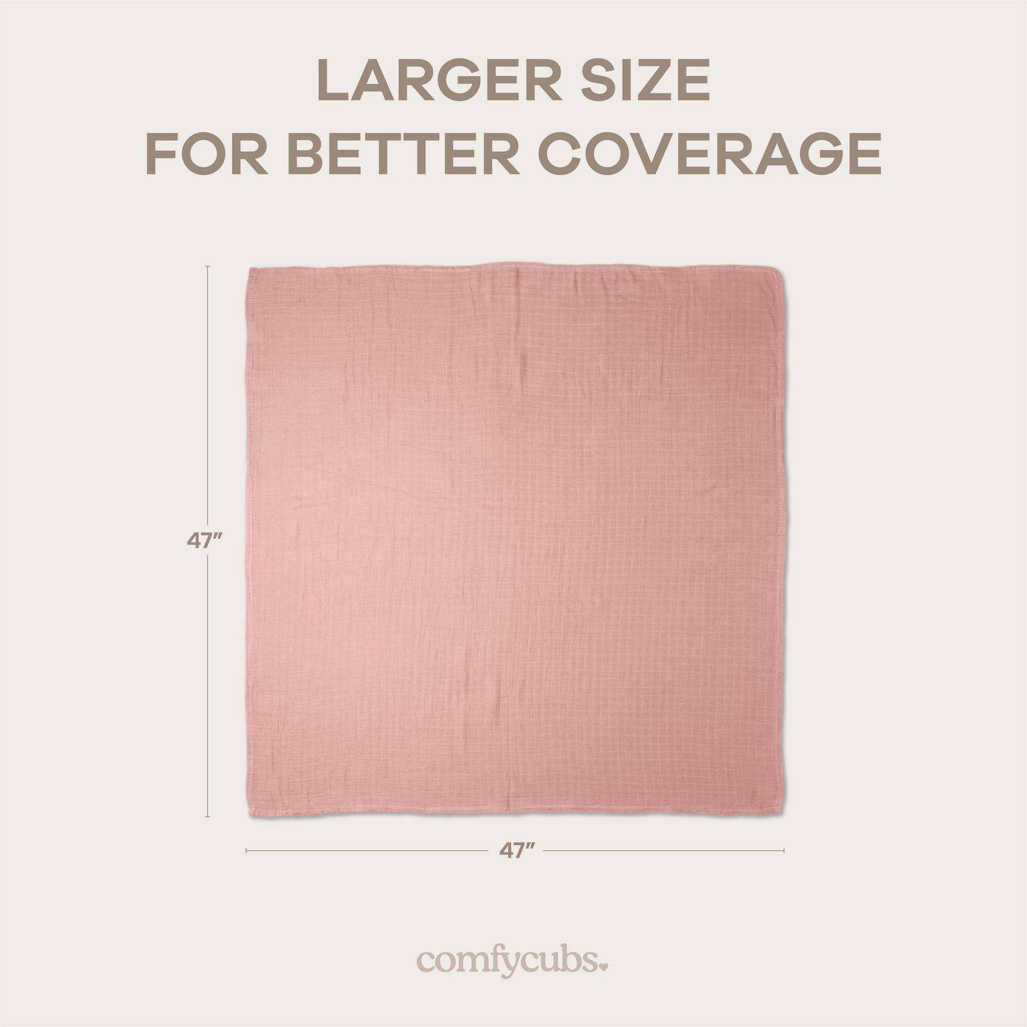 Comfy Cubs - Vente Lange – bébé - Couvertures d'emmaillotage en mousseline, lot de 4, 47" x 47" par Comfy Cubs23