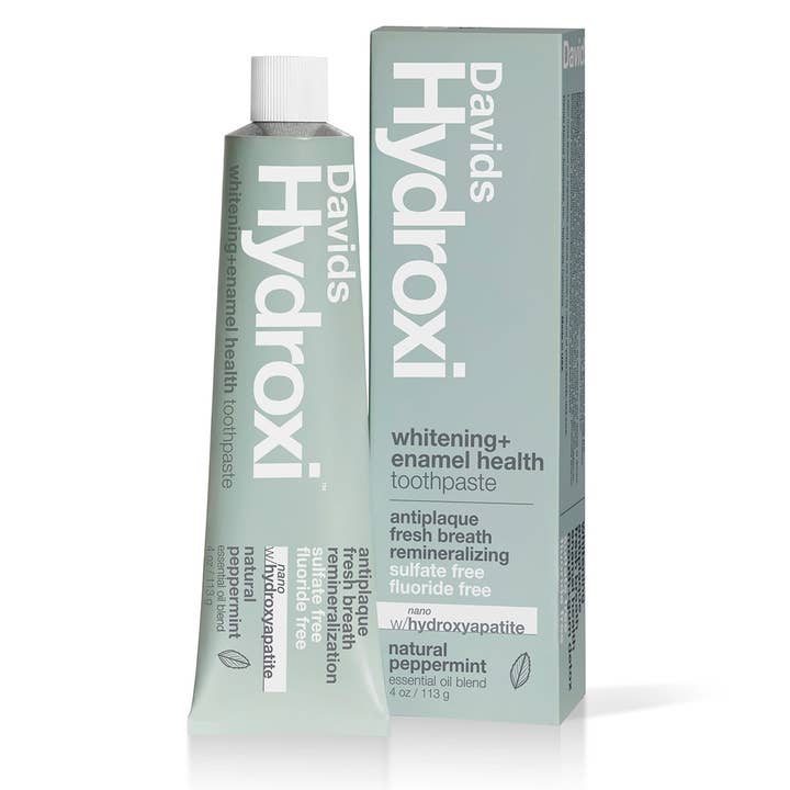 Davids Natural Toothpaste – wholesale Tandkräm – Davids Hydroxi™ premium tandkräm med nano-hydroxiapatit för vitare tänder och emaljhälsa, pepparmint3
