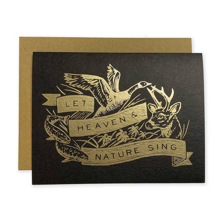 Let Heaven & Nature Sing Holiday Card for wholesale by The Wild Wander