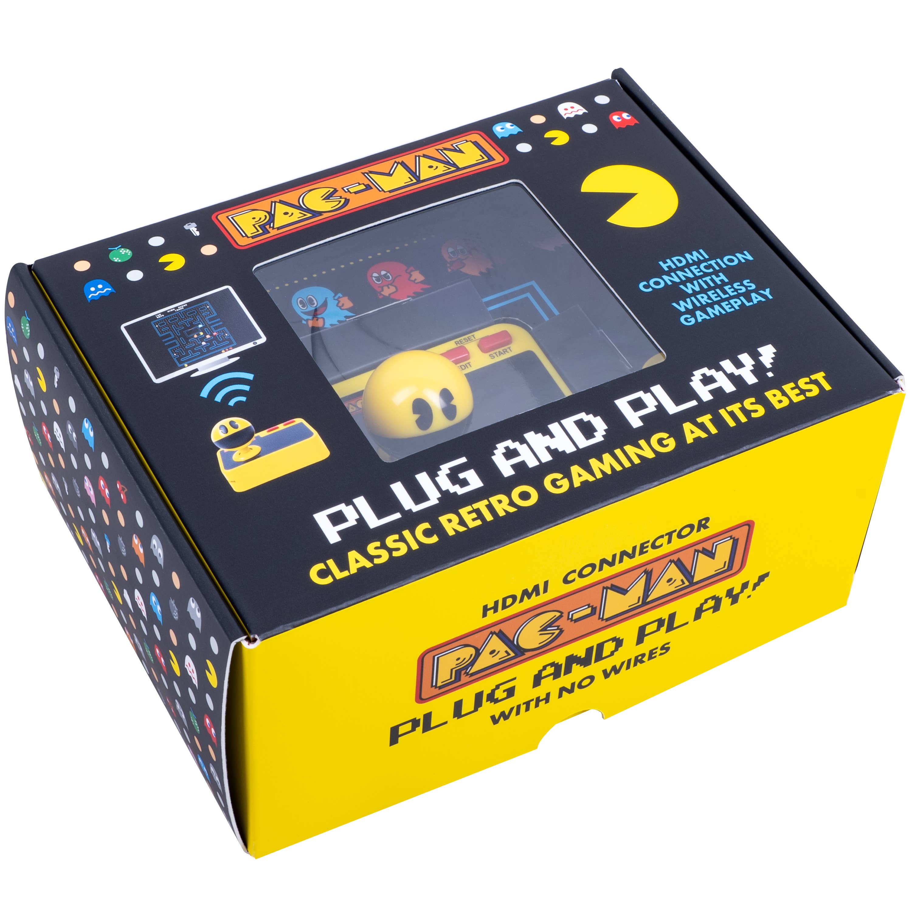 Fizz Creations Ltd - UK – wholesale Electronic toy – Child & baby – PAC-MAN Plug & Play – Retro HDMI TV Game Console4