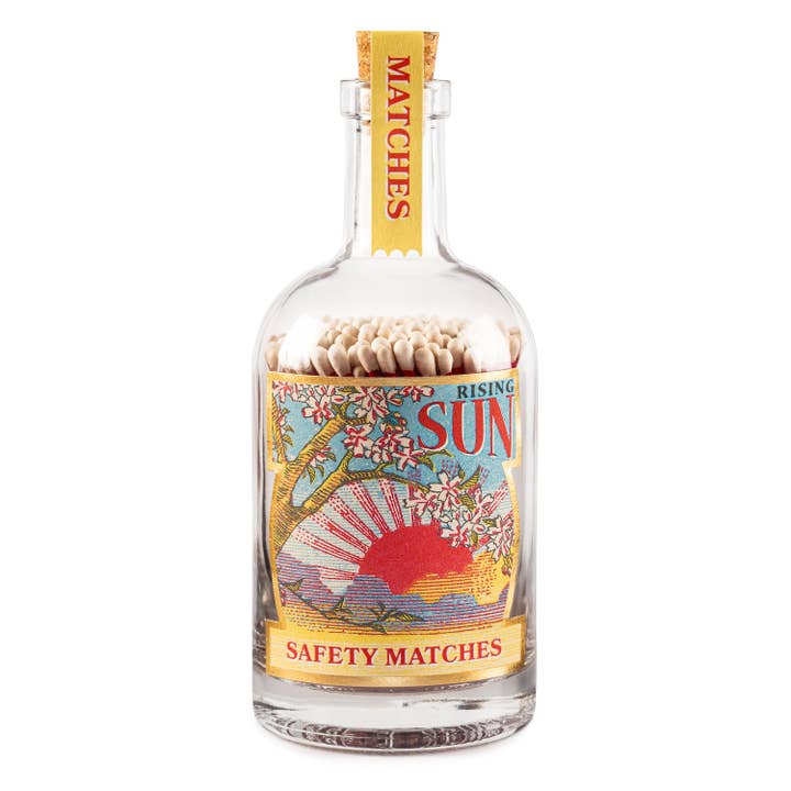 Archivist Gallery - Wholesale Matches - Rising Sun | Glass Bottle - Safety Matches