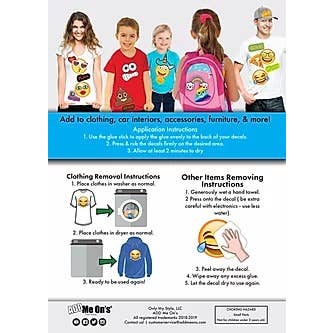 ADD Me Ons – Engroshandel Klistermærke - Børn og baby – Emoji 5 Multi Pack5