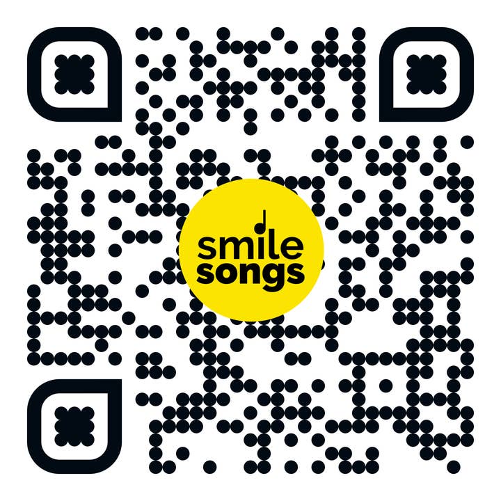 Smile Songs - Wholesale Birthday Card - Happy Birthday My Bee - Loved - Handcrafted Song QR Code