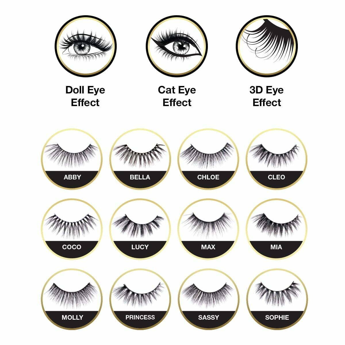 Diacly - Wholesale False/Fake Eyelashes - 3D Wild Cat Eyelashes Ebin New York6