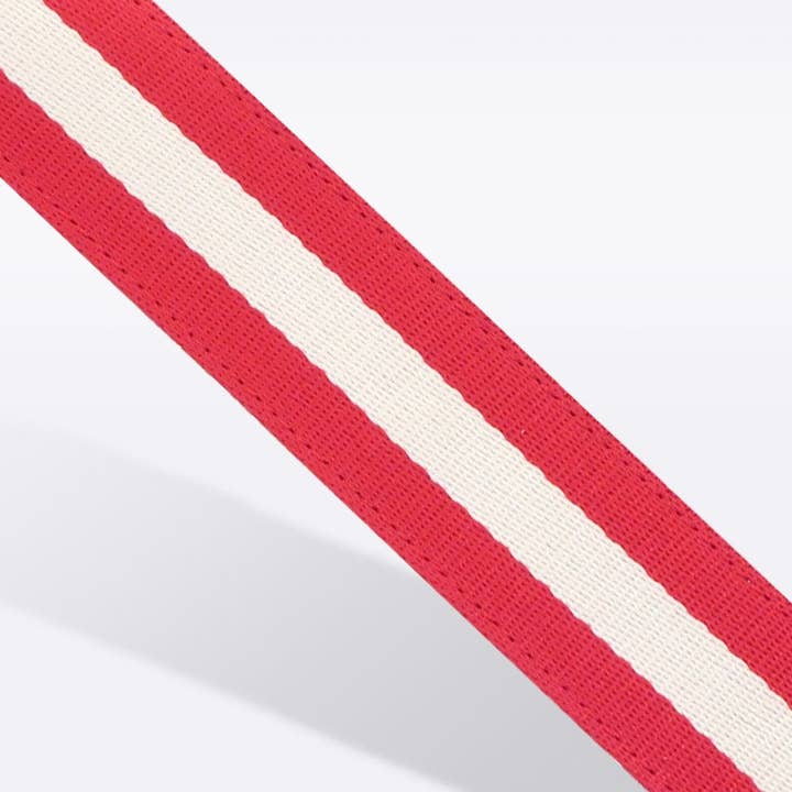 Röd & vit randig handväskrem för wholesale av Hampton Road Designs