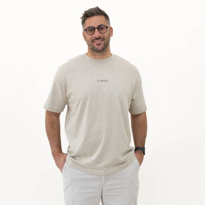 simple. t-shirt. heather-haze. for wholesale by simple. panda