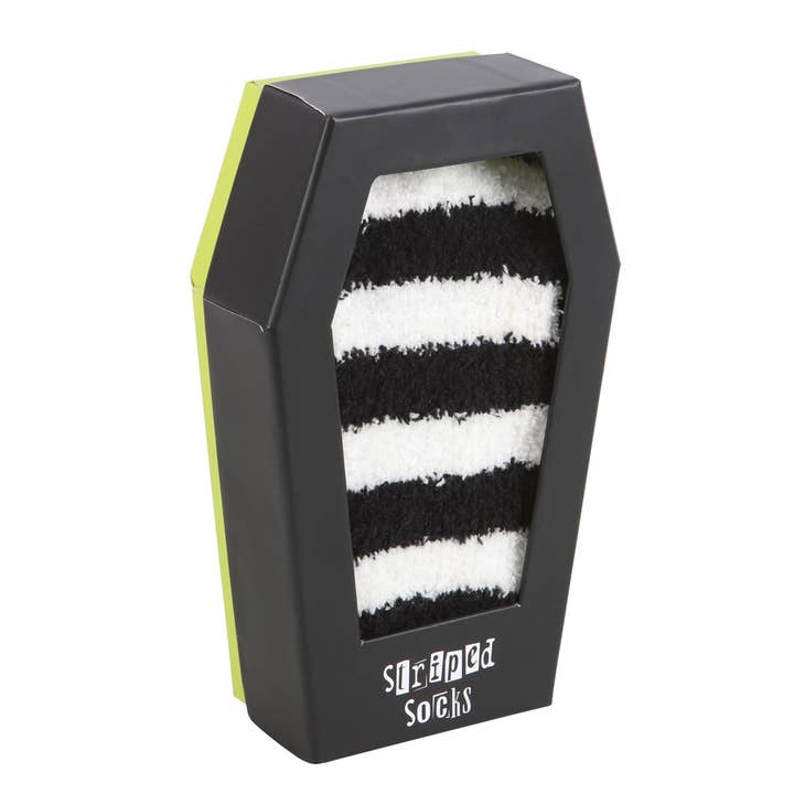 WONDER IMPORTS AUSTRALIA - Wholesale Socks - Unisex - Striped Socks In Coffin Gift Box