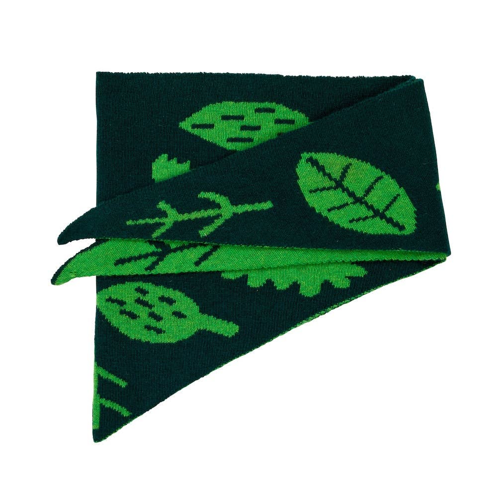 Donna Wilson – wholesale Scarf – Unisex – Green Sprig Neckerchief1