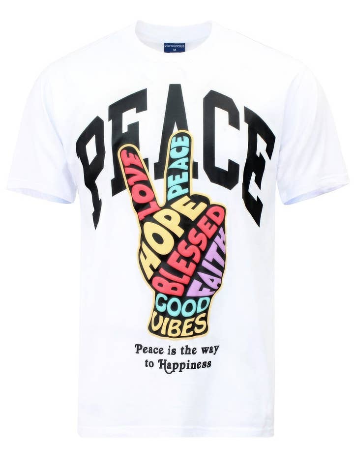 Peace Hand Sign T-shirts for wholesale by CC Wholesale Clothing