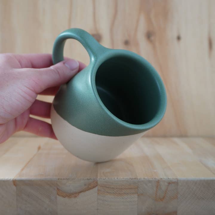 Shelby Page Ceramics - Wholesale Coffee Mug - Classic Taper Mug - Angle Dip7