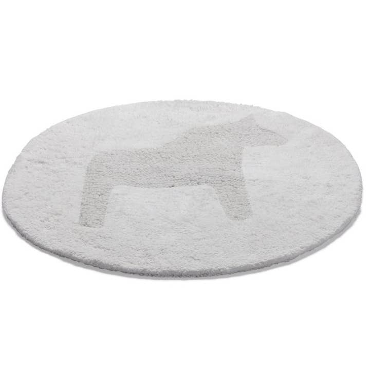 Tappeto Dala rotondo reversibile bianco, 55 cm per la vendita all'ingrosso da parte di Etol
