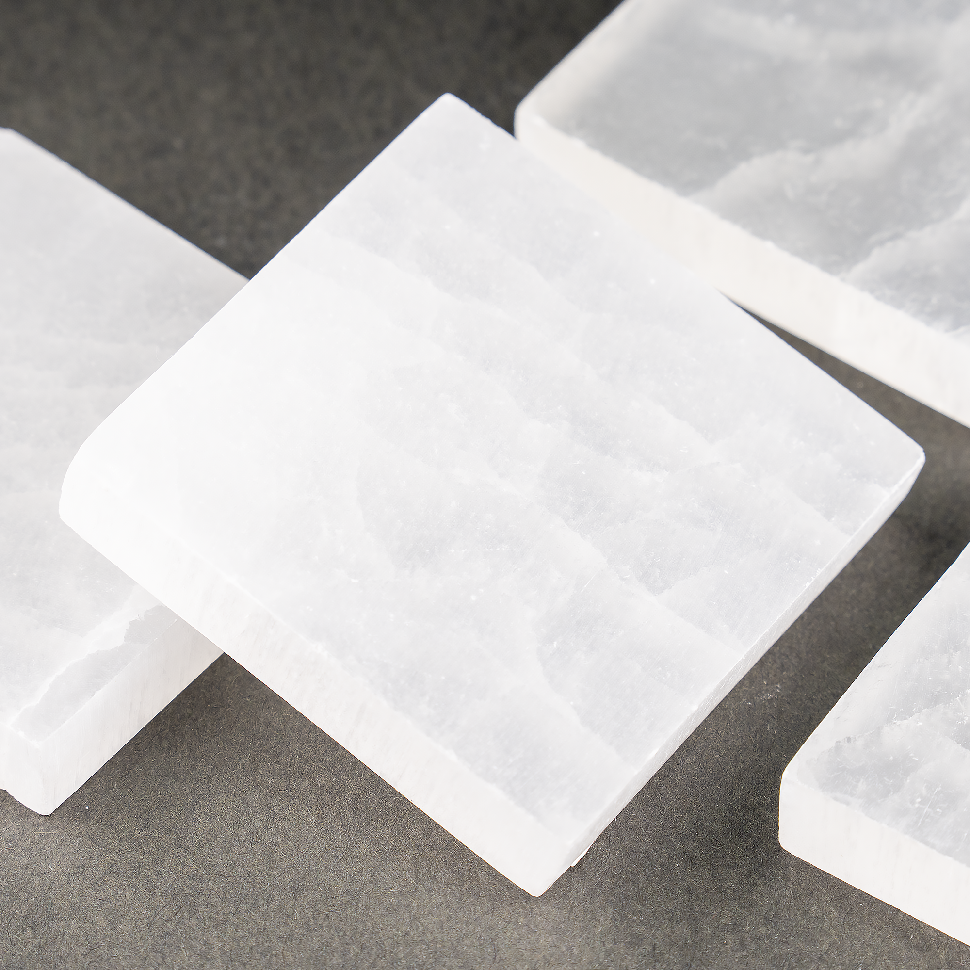 Soothing Crystals - Wholesale Crystal Charging Plate - Selenite Charging Plate | Round Coaster | Selenite Plate2