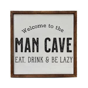 Rustic Country Gone Fishing Man Cave Hunting Sign Wall Decor Plaque