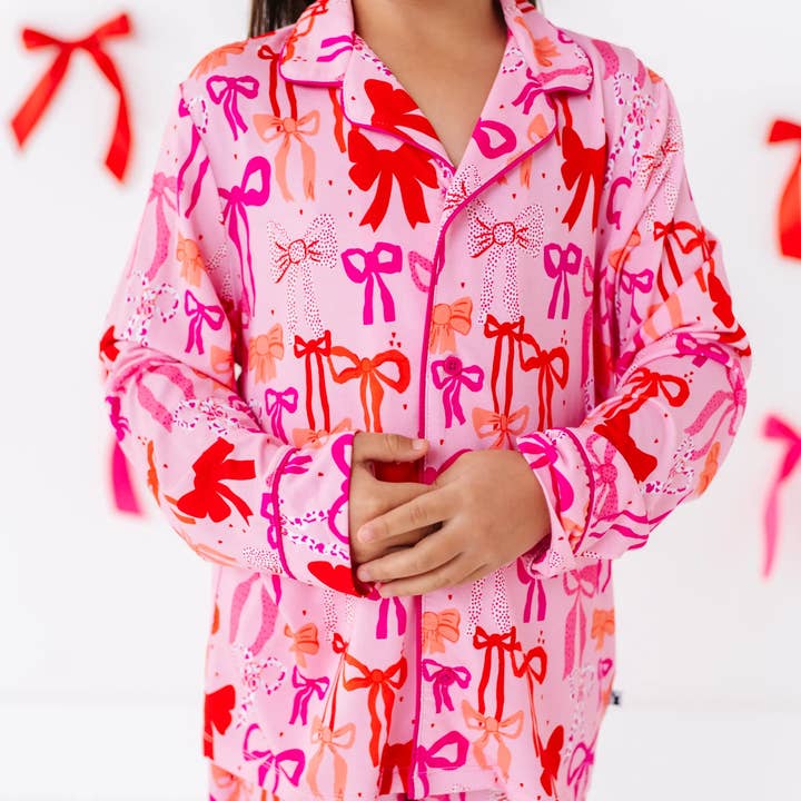 Kiki + Lulu - Vendita all'ingrosso Set loungewear - bambini - Set Bambini con Camicia a Bottoni e Fiocchi