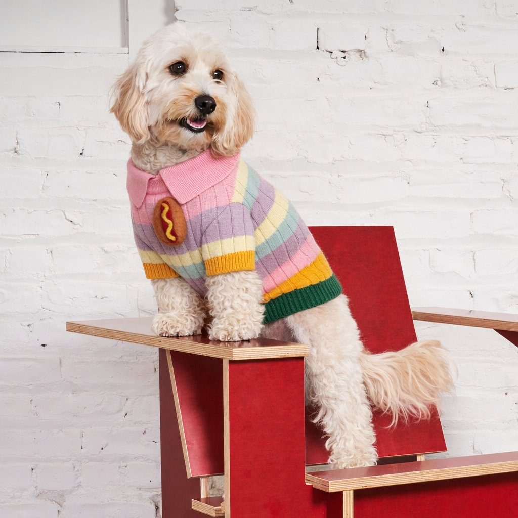 Found My Animal – camisola - Cão por atacado – Camisola Ícone 3D Hotdog da Found My Animal0