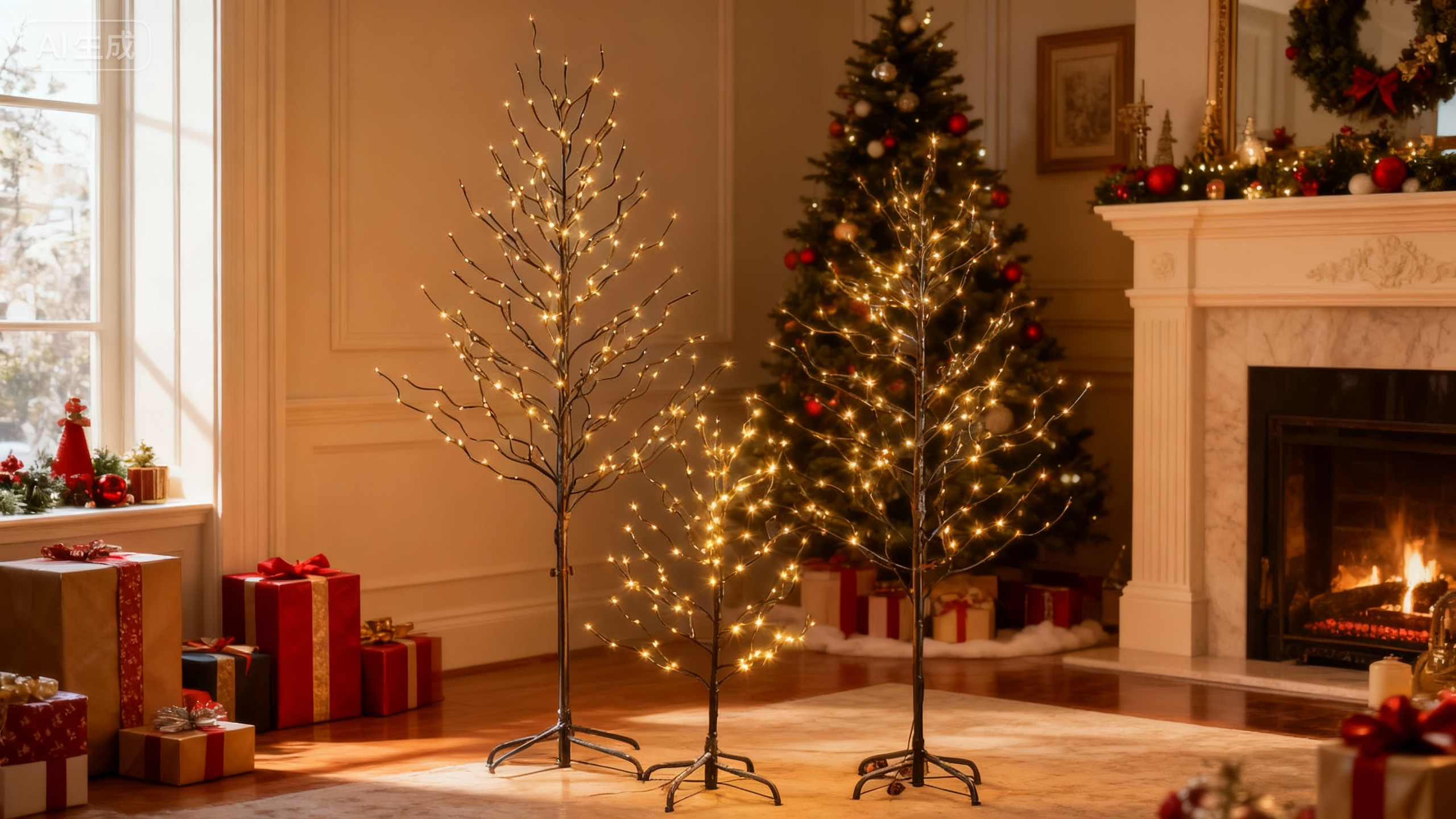LIGHTSHARE - Wholesale Christmas Decoration - Set of 3 Star Light Trees for Christmas Decorations1