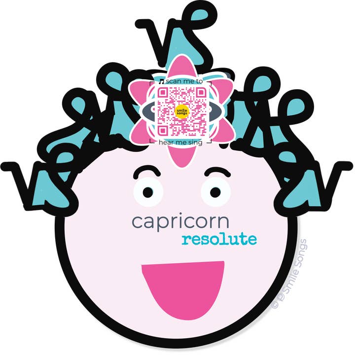 Smile Songs - Wholesale Sticker - Smile Songs 12 Zodiac Signs Astrology QR Code Stickers18