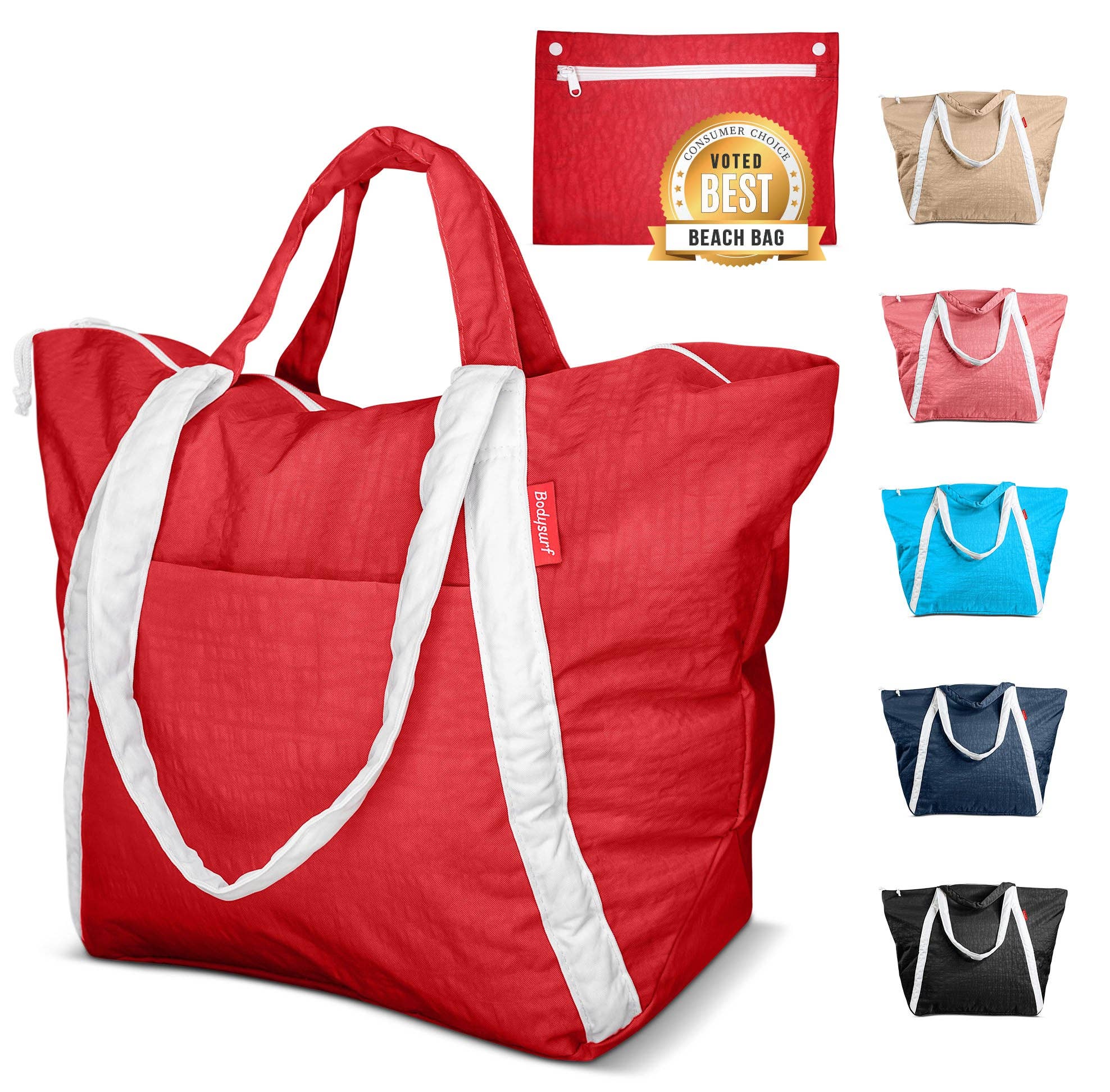 Bodysurf - Wholesale Strandtas - Middelgrote waterdichte strandtas van ripstop nylon40