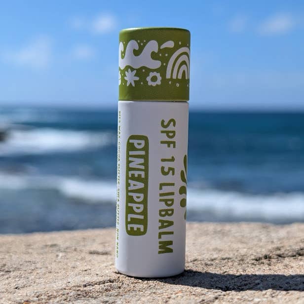 Koloa Farms - Wholesale Lip Balm - Pineapple SPF lip balm - Zero Waste - Bee's Wax Hawaii0