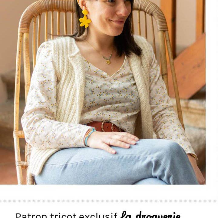 Stickmönster för damväst utan ärmar "Aurel" för wholesale av LA DROGUERIE