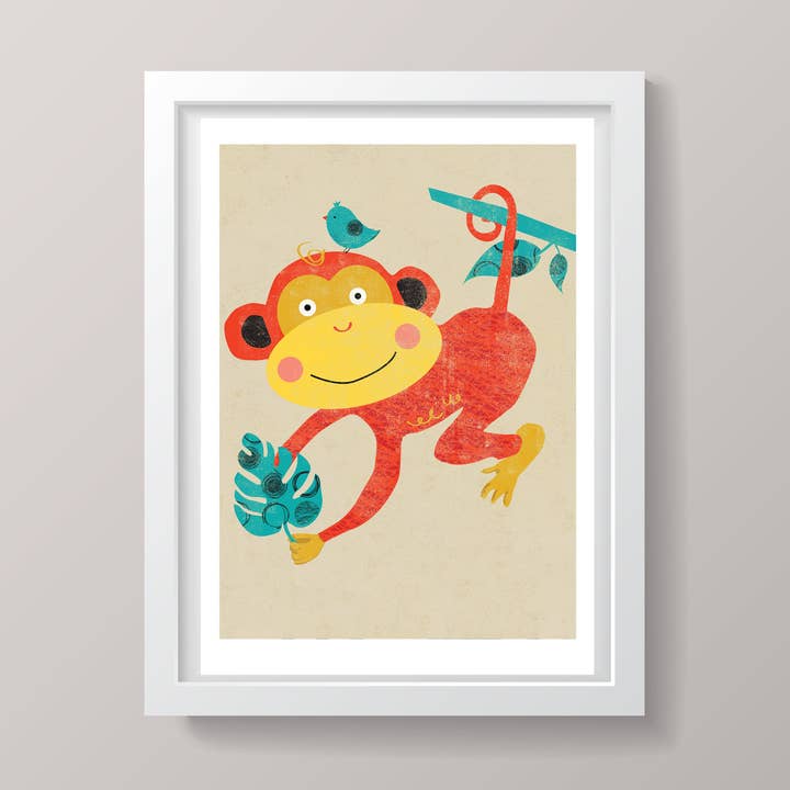 Imprimé singe pour la vente par Rocket 68