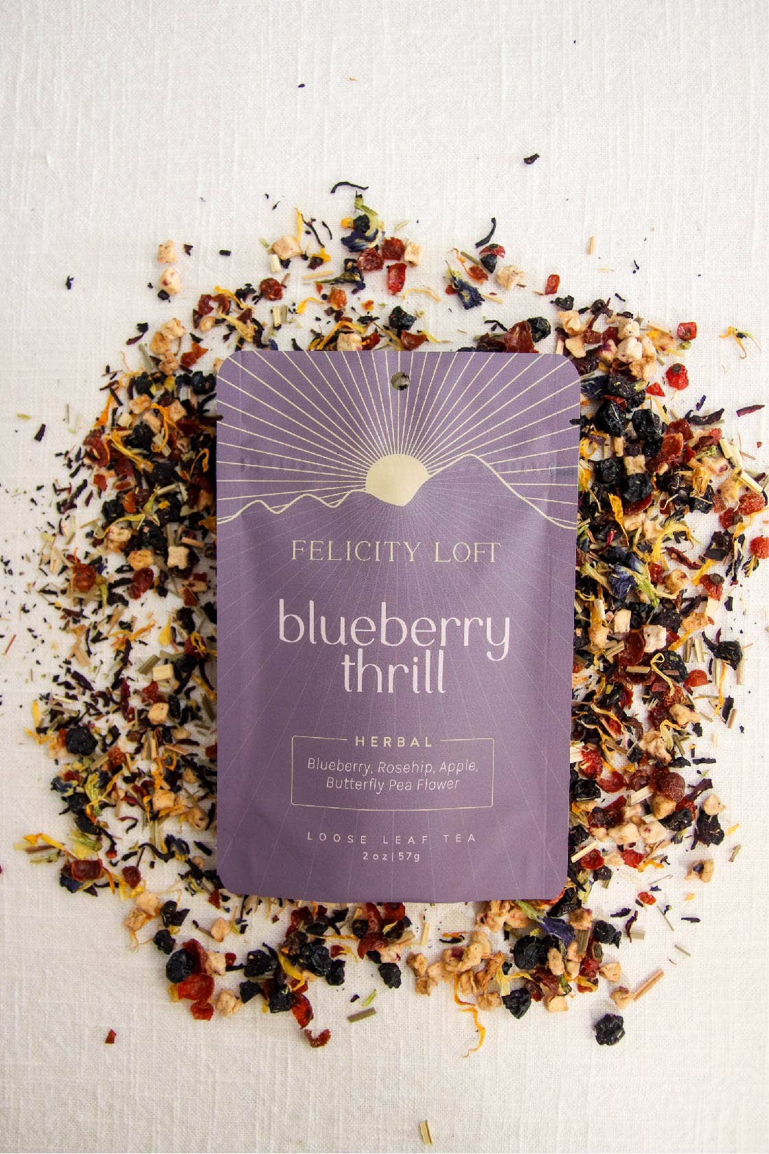 Felicity Loft - Wholesale Loose Tea - Blueberry Thrill Tea