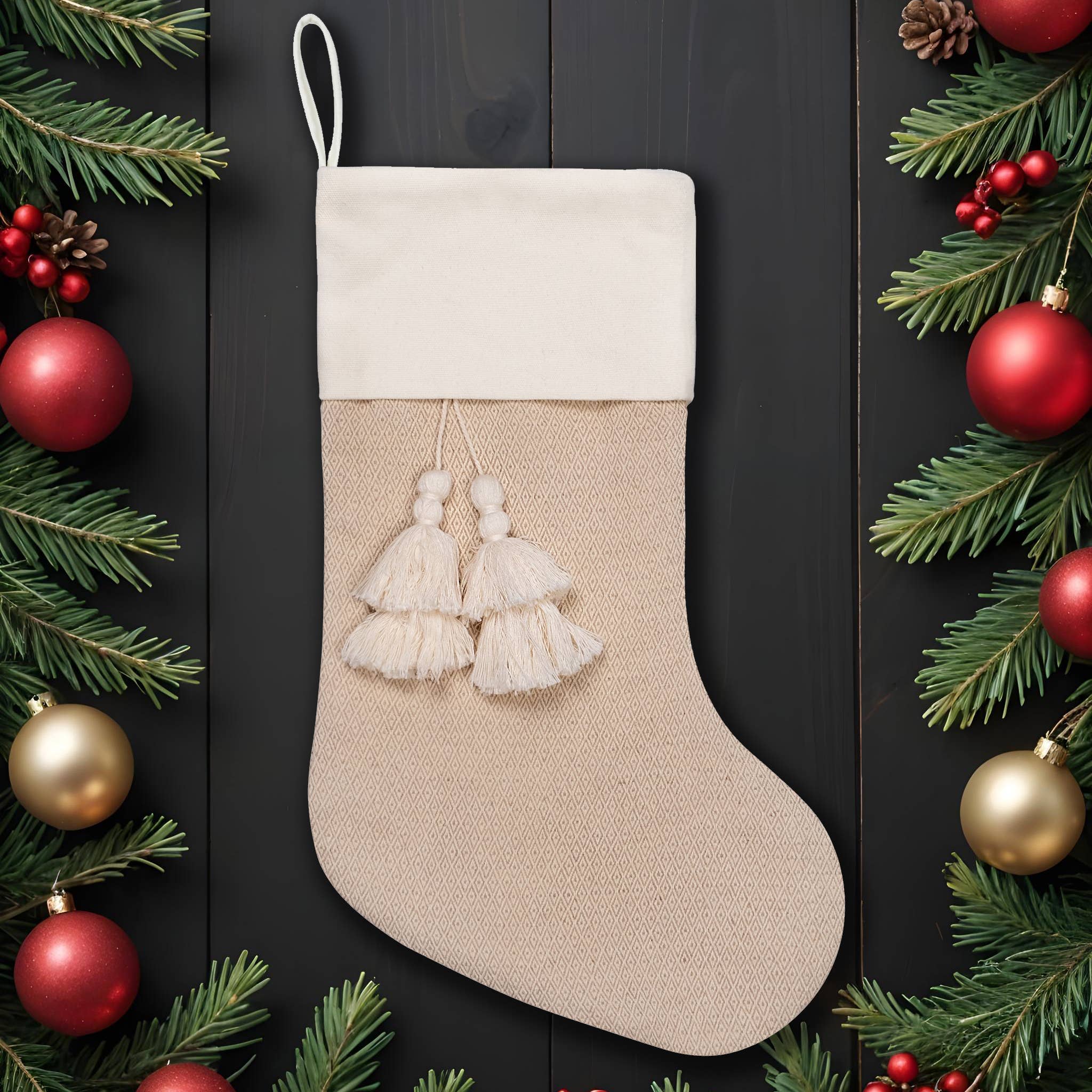 GEXWORLDWIDE – wholesale Holiday Stocking – Bohemian Fringe Christmas Stockings7